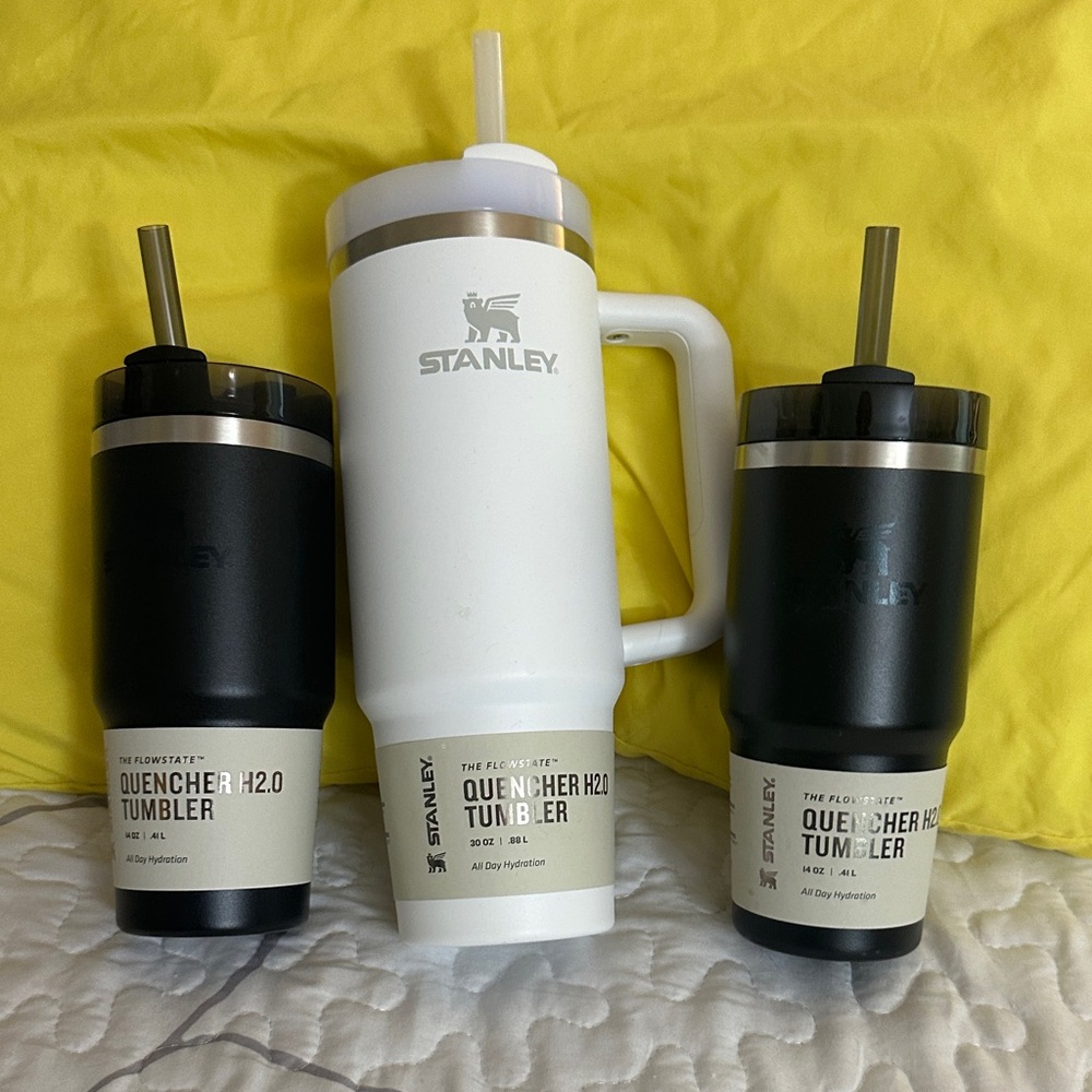 Bundle Stanley Quencher H2.0 Tumbler Trio - Black and White